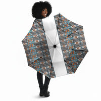 African Ndebele Traditional Attire Umbrella White Ndebele Stripe