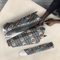 African Ndebele Traditional Attire Umbrella White Ndebele Stripe