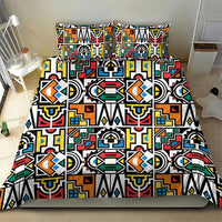 African Geometric Ndebele Patterns Bedding Set