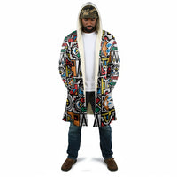 African Geometric Ndebele Patterns Cloak