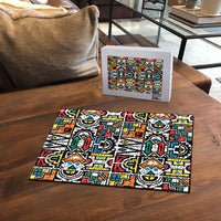African Geometric Ndebele Patterns Puzzle