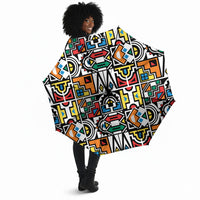 African Geometric Ndebele Patterns Umbrella
