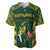 South Africa Rugby Baseball Jersey Bokke Champions Kente Pattern LT9 - Wonder Print Shop