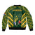 South Africa Rugby Bomber Jacket Bokke Champions Kente Pattern LT9 - Wonder Print Shop