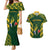 South Africa Rugby Couples Matching Mermaid Dress and Hawaiian Shirt Bokke Champions Kente Pattern LT9 - Wonder Print Shop