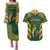 South Africa Rugby Couples Matching Puletasi Dress and Hawaiian Shirt Bokke Champions Kente Pattern LT9 - Wonder Print Shop