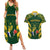 South Africa Rugby Couples Matching Summer Maxi Dress and Hawaiian Shirt Bokke Champions Kente Pattern LT9 - Wonder Print Shop