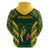 South Africa Rugby Hoodie Bokke Champions Kente Pattern - Wonder Print Shop