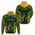 South Africa Rugby Hoodie Bokke Champions Kente Pattern - Wonder Print Shop