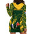 South Africa Rugby Hoodie Dress Bokke Champions Kente Pattern - Wonder Print Shop