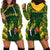 South Africa Rugby Hoodie Dress Bokke Champions Kente Pattern - Wonder Print Shop