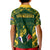 South Africa Rugby Kid Polo Shirt Bokke Champions Kente Pattern - Wonder Print Shop