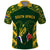 South Africa Rugby Polo Shirt Bokke Champions Kente Pattern - Wonder Print Shop