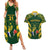 Custom South Africa Rugby Couples Matching Summer Maxi Dress and Hawaiian Shirt Bokke Champions Kente Pattern LT9 - Wonder Print Shop