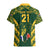 Custom South Africa Rugby Hawaiian Shirt Bokke Champions Kente Pattern - Wonder Print Shop