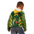 Custom South Africa Rugby Kid Hoodie Bokke Champions Kente Pattern - Wonder Print Shop