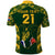 Custom South Africa Rugby Polo Shirt Bokke Champions Kente Pattern - Wonder Print Shop