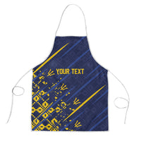 Caribbean Cricket Custom Barbados Apron Blue Bajan Broken Trident
