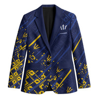 Caribbean Cricket Custom Barbados Blazer Blue Bajan Broken Trident