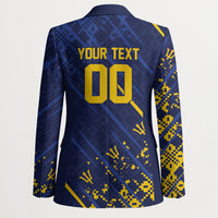 Caribbean Cricket Custom Barbados Blazer Blue Bajan Broken Trident