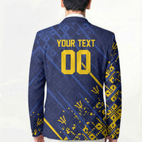 Caribbean Cricket Custom Barbados Blazer Blue Bajan Broken Trident