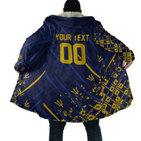 Caribbean Cricket Custom Barbados Cloak Blue Bajan Broken Trident