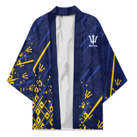 Caribbean Cricket Custom Barbados Kimono Blue Bajan Broken Trident