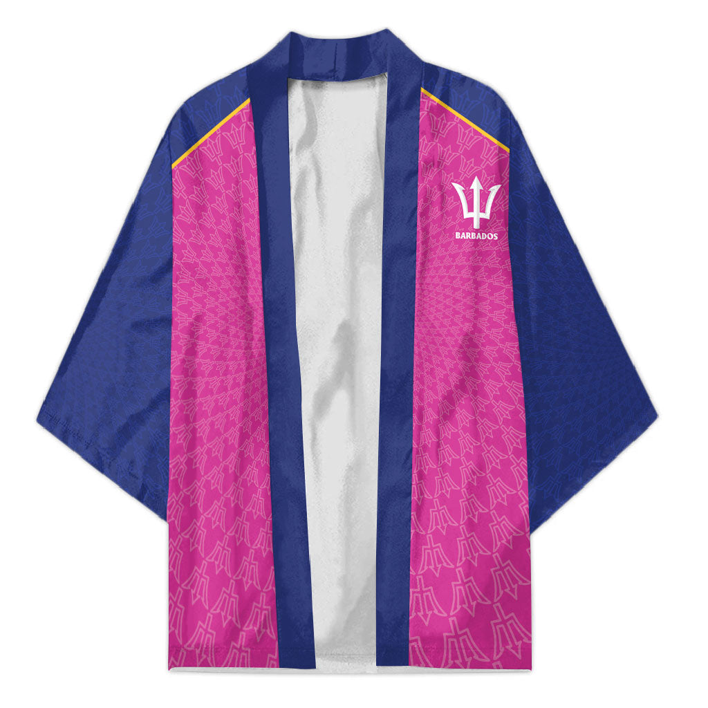Caribbean Cricket Custom Barbados Kimono Pride of Barbados Pink Trident Edition