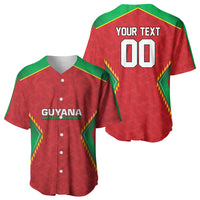 Caribbean Cricket Custom Guyana Baseball Jersey Warriors Rise Amazonian Geometry Motif