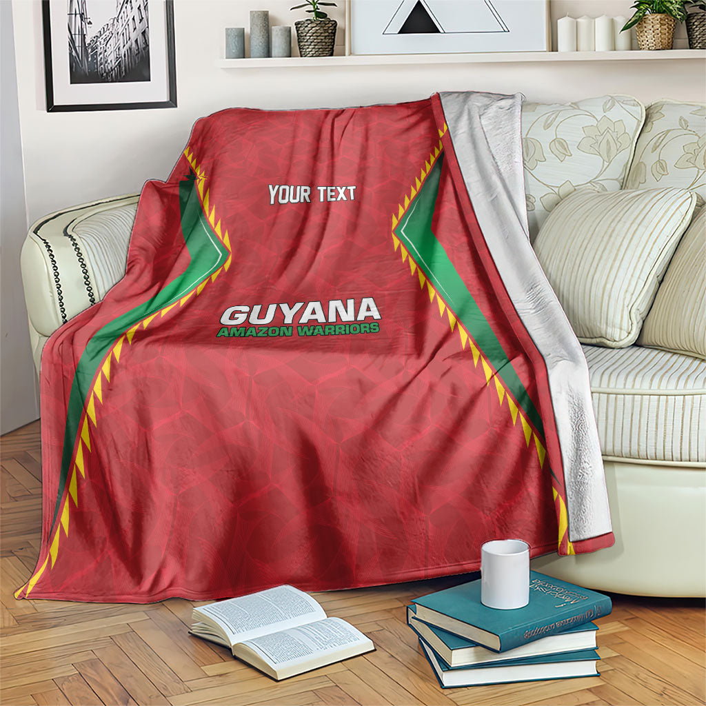 Caribbean Cricket Custom Guyana Blanket Warriors Rise Amazonian Geometry Motif