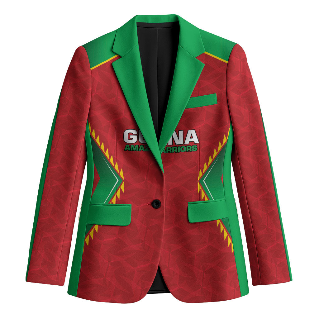 Caribbean Cricket Custom Guyana Blazer Warriors Rise Amazonian Geometry Motif
