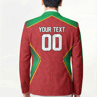Caribbean Cricket Custom Guyana Blazer Warriors Rise Amazonian Geometry Motif