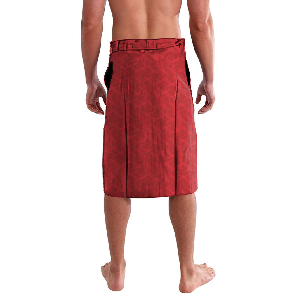 Caribbean Cricket Custom Guyana Lavalava Warriors Rise Amazonian Geometry Motif