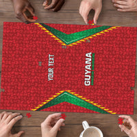 Caribbean Cricket Custom Guyana Puzzle Warriors Rise Amazonian Geometry Motif