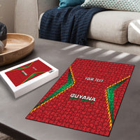 Caribbean Cricket Custom Guyana Puzzle Warriors Rise Amazonian Geometry Motif