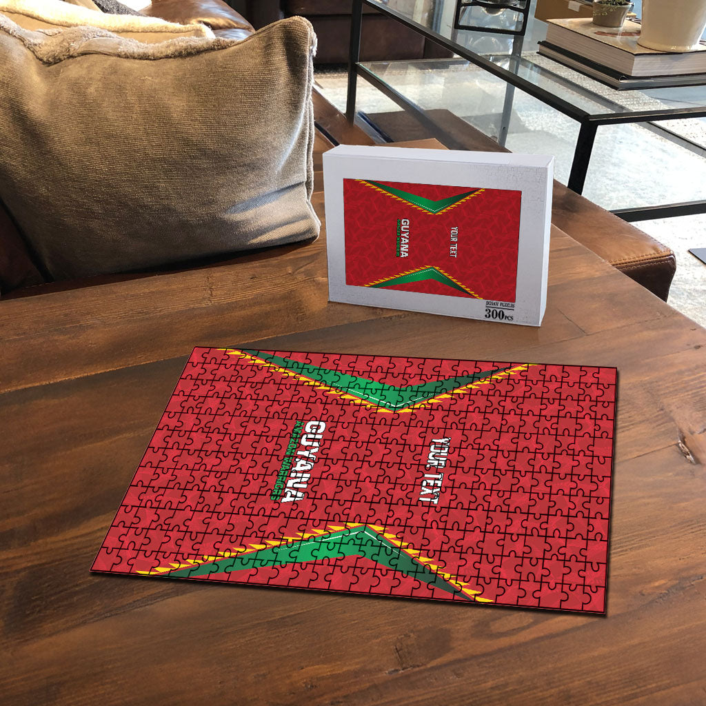 Caribbean Cricket Custom Guyana Puzzle Warriors Rise Amazonian Geometry Motif