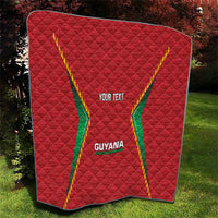 Caribbean Cricket Custom Guyana Quilt Warriors Rise Amazonian Geometry Motif