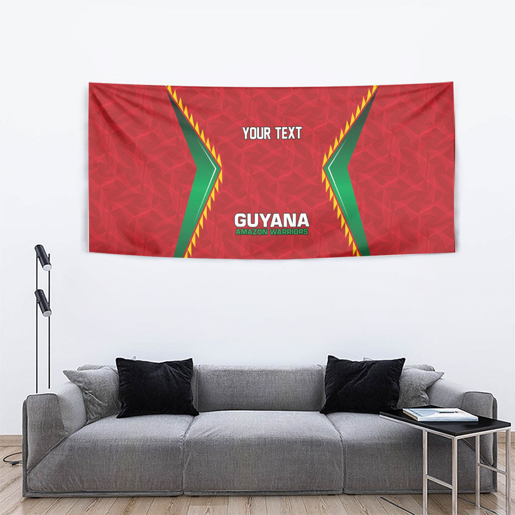 Caribbean Cricket Custom Guyana Tapestry Warriors Rise Amazonian Geometry Motif