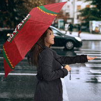 Caribbean Cricket Custom Guyana Umbrella Warriors Rise Amazonian Geometry Motif