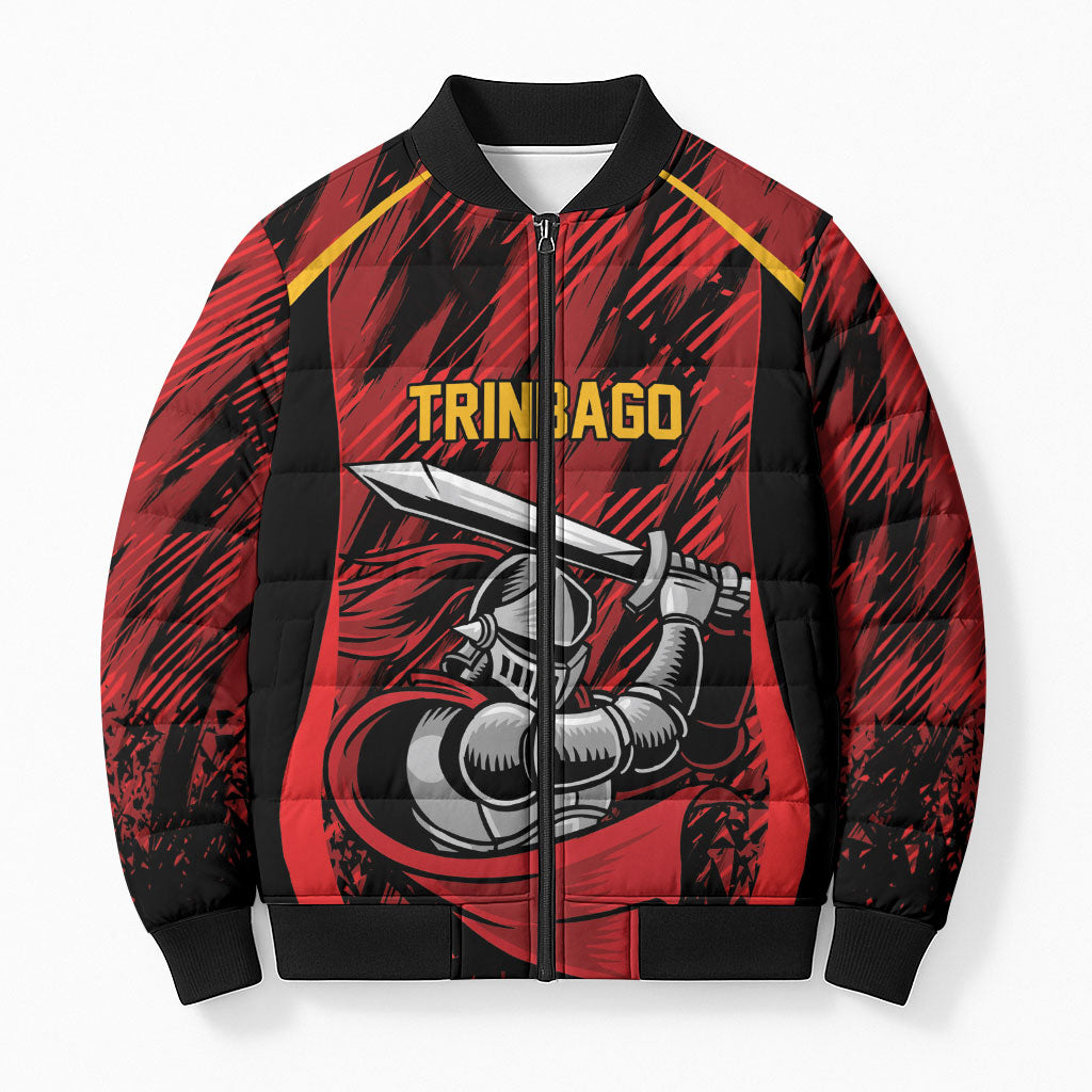Caribbean Cricket Custom Trinidad and Tobago Bomber Puffer Jacket Trinbago Knight We Are TKR