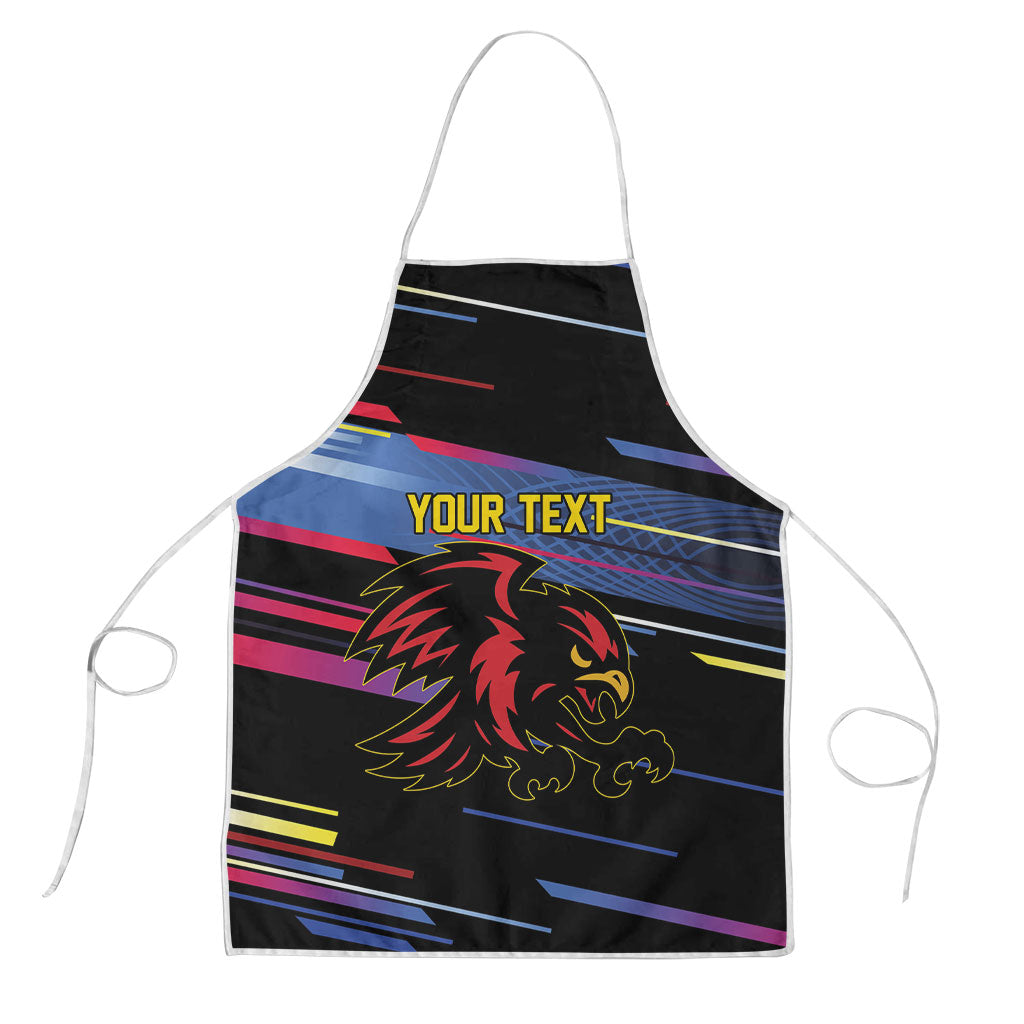 Caribbean Cricket Custom Antigua and Barbuda Apron Abstract Geometric Pattern