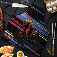 Caribbean Cricket Custom Antigua and Barbuda Apron Abstract Geometric Pattern