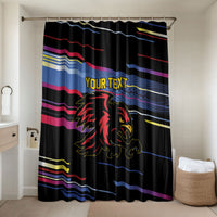 Caribbean Cricket Custom Antigua and Barbuda Bathroom Set Abstract Geometric Pattern