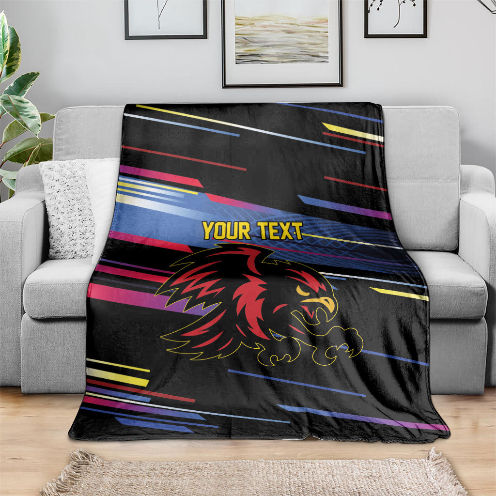 Caribbean Cricket Custom Antigua and Barbuda Blanket Abstract Geometric Pattern