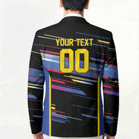Caribbean Cricket Custom Antigua and Barbuda Blazer Abstract Geometric Pattern