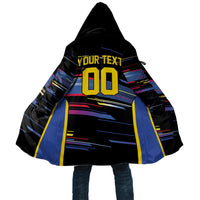 Caribbean Cricket Custom Antigua and Barbuda Cloak Abstract Geometric Pattern