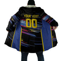Caribbean Cricket Custom Antigua and Barbuda Cloak Abstract Geometric Pattern