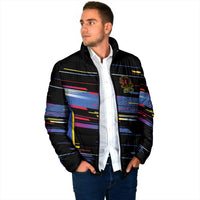 Caribbean Cricket Custom Antigua and Barbuda Padded Jacket Abstract Geometric Pattern