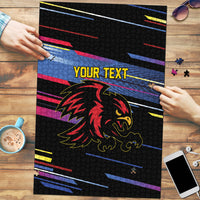 Caribbean Cricket Custom Antigua and Barbuda Puzzle Abstract Geometric Pattern