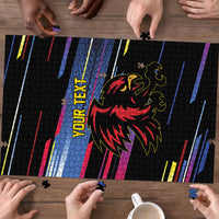 Caribbean Cricket Custom Antigua and Barbuda Puzzle Abstract Geometric Pattern
